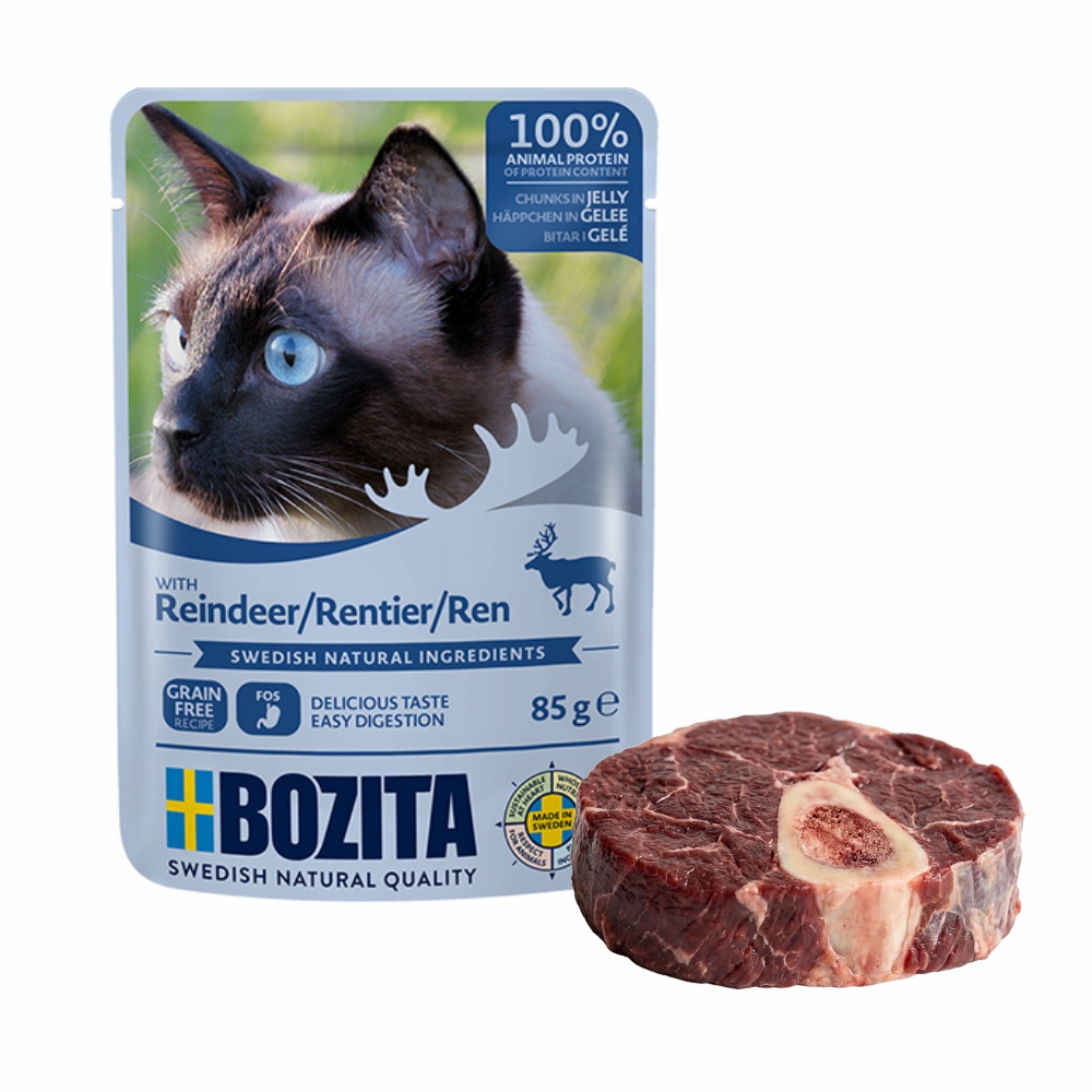 BOZITA karma dla kota w galarecie z reniferem 85g